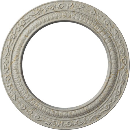 Ekena Millwork Andrea Ceiling Medallion (Fits Canopies up to 8"), 12"OD x 8"ID x 1/2"P, Pot of Cream Crackle CM12ADPCC
